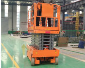 Trung Quốc Orange Construction Scissor Lift Scissor Lift Platform Platform Báo động chuyển động Công ty