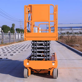 Thang máy kéo điện tự hành 13,7m màu cam cho nơi làm việc lớn