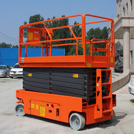 Trung Quốc Mangan Steel Electric Scissor Nâng 10m Lái xe thủy lực Nền tảng nâng cao nhà máy sản xuất